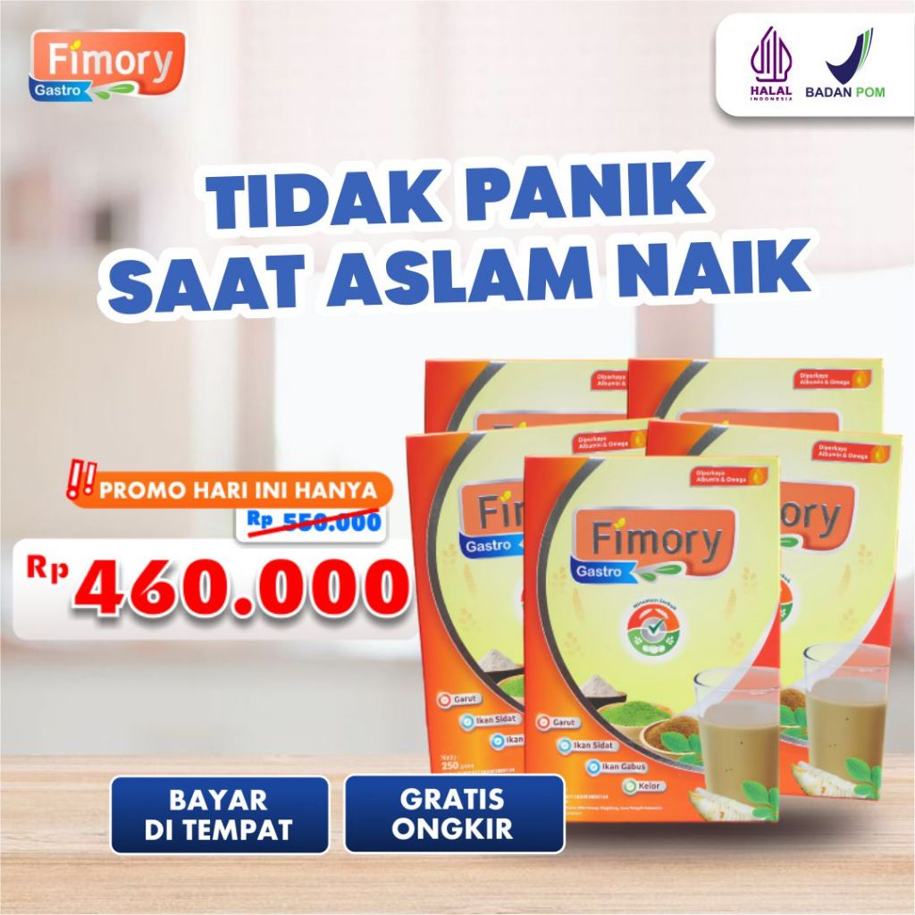 

Paket Hemat Sembuh Cepat 5 Box Fimory Gastro Sereal Makanan Solusi Paling Ampuh Atasi Asam Lambung