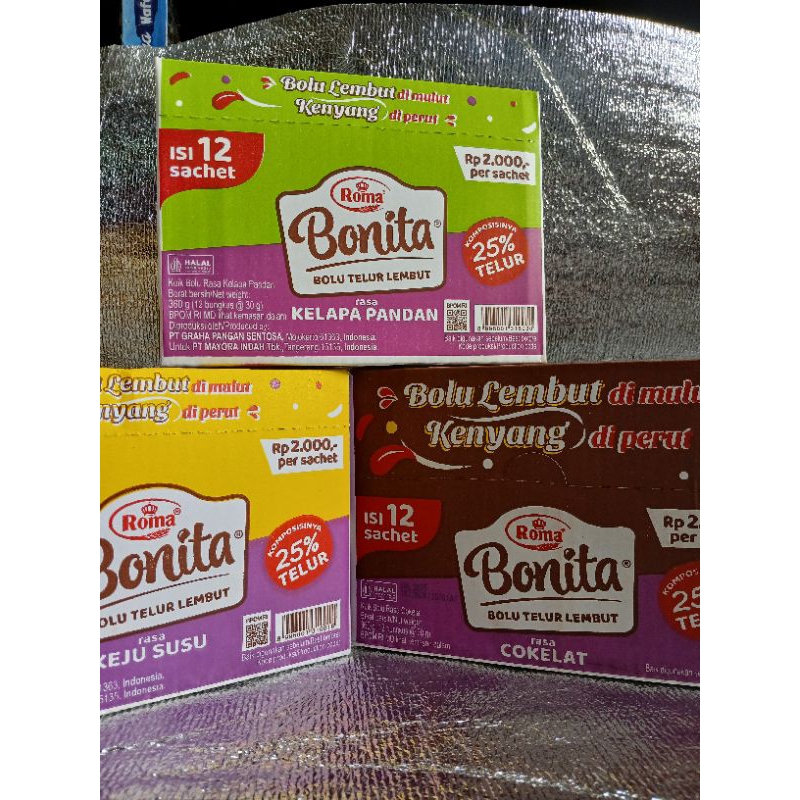 

Roma Bolu Bonita Box isi 12pcs