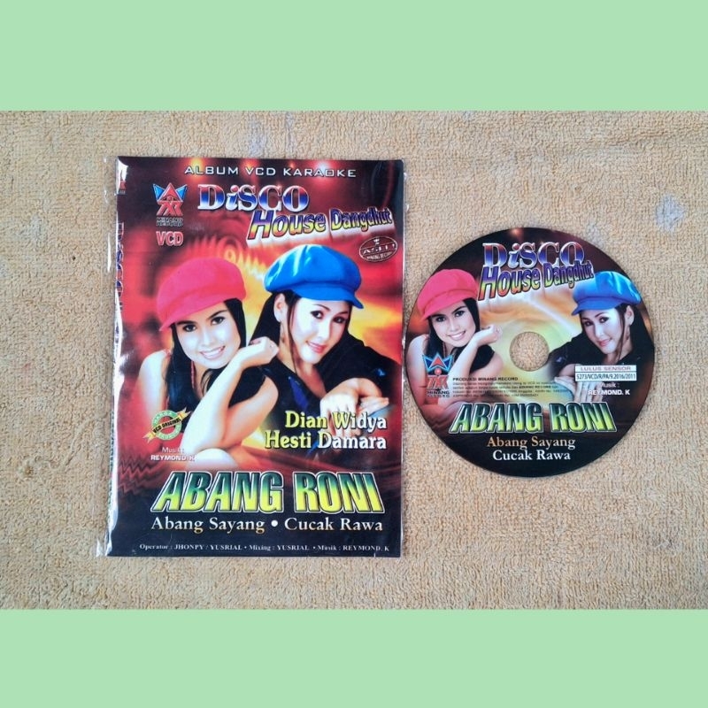VCD Original Disco House Dangdut Hesty Damara Dian Widya - Abang Roni Minang Record