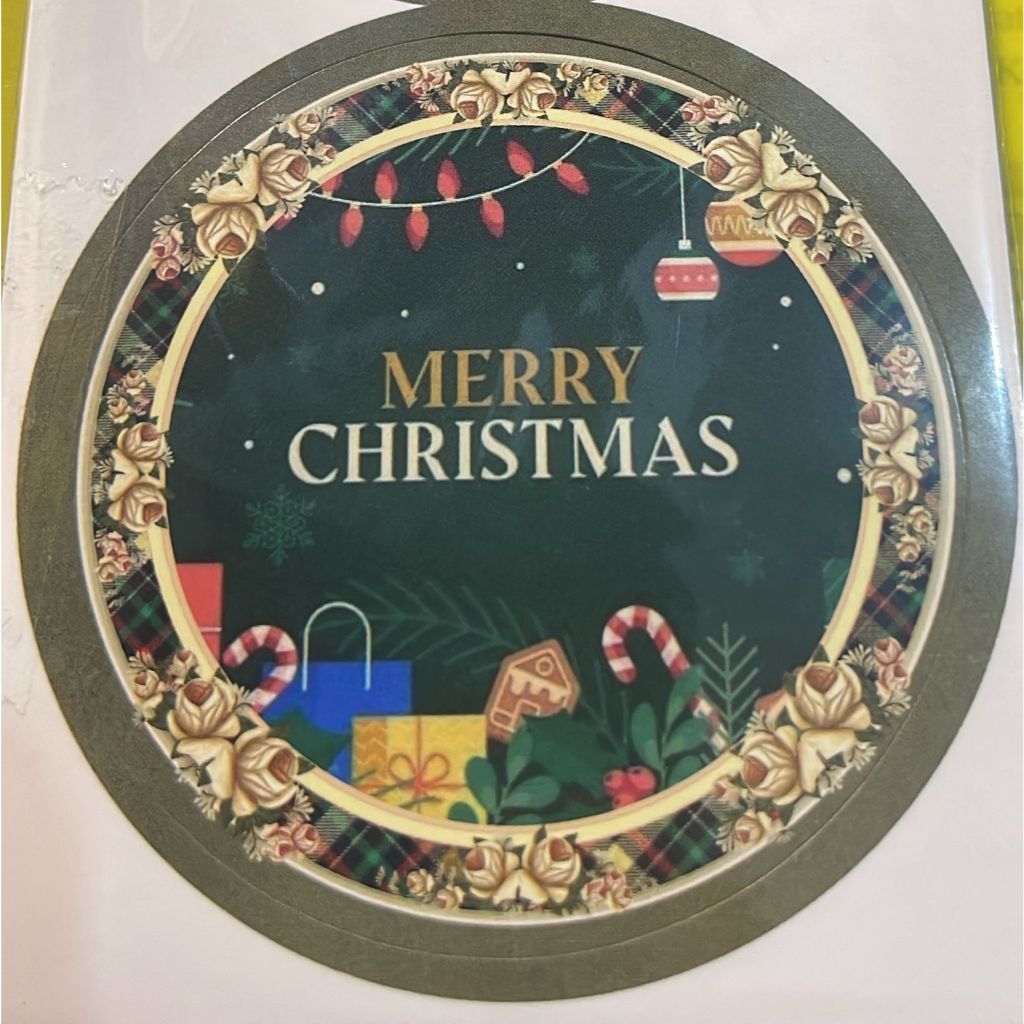 

STIKER NATAL 7CM #D ISI 5LBR X 1PACK, COCOK U/TEMPEL DIPACKING