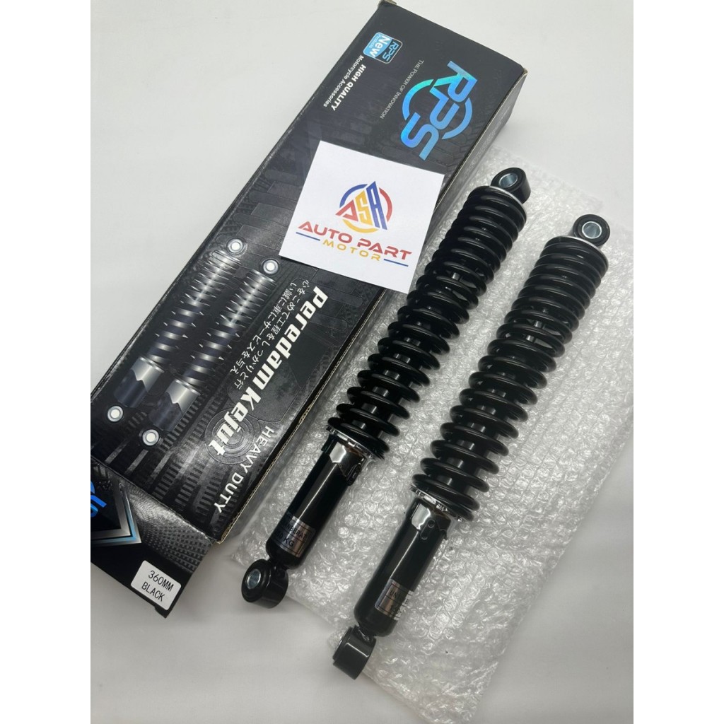 ( RPS ) Shockbreaker Heavy Duty Black 360 MM Shock Absorber Belakang Motor ( A CLASS )