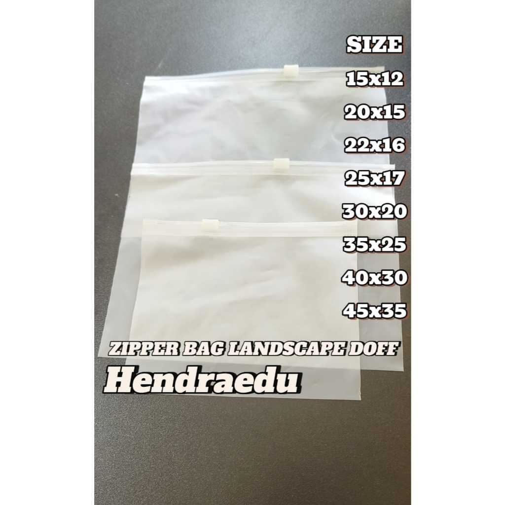(PERPACK) Plastik Ziplock Doff LANDSCAPE – Kantong Zip Lock / Zipper Lock / Zip Bag Serbaguna
