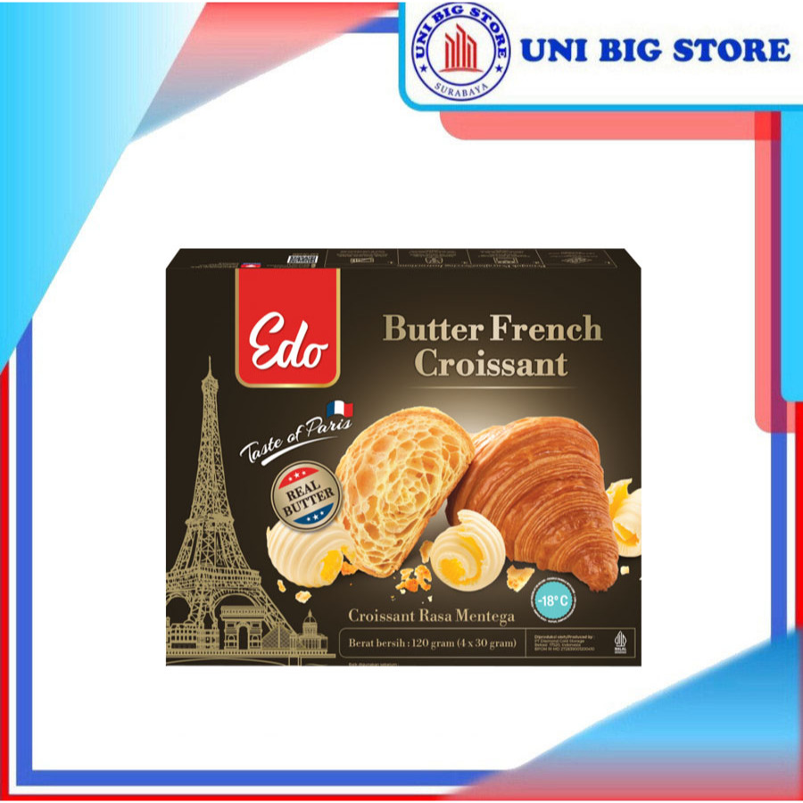 

EDO Butter French Croissant ~ 120 gr Croissant Rasa Mentega