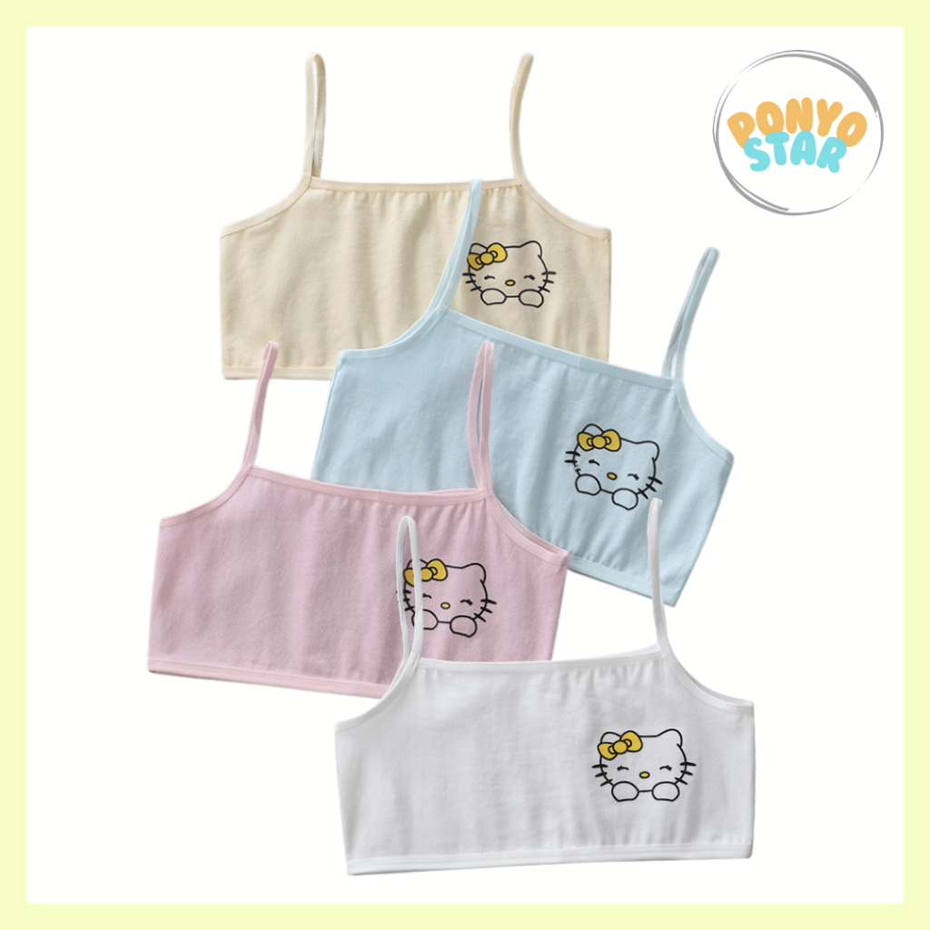 840 Miniset Kartun Hello Kitty Hellokitty Lucu Imut Gemes Bra BH Anak Kecil Perempuan Cewe Cewek Min