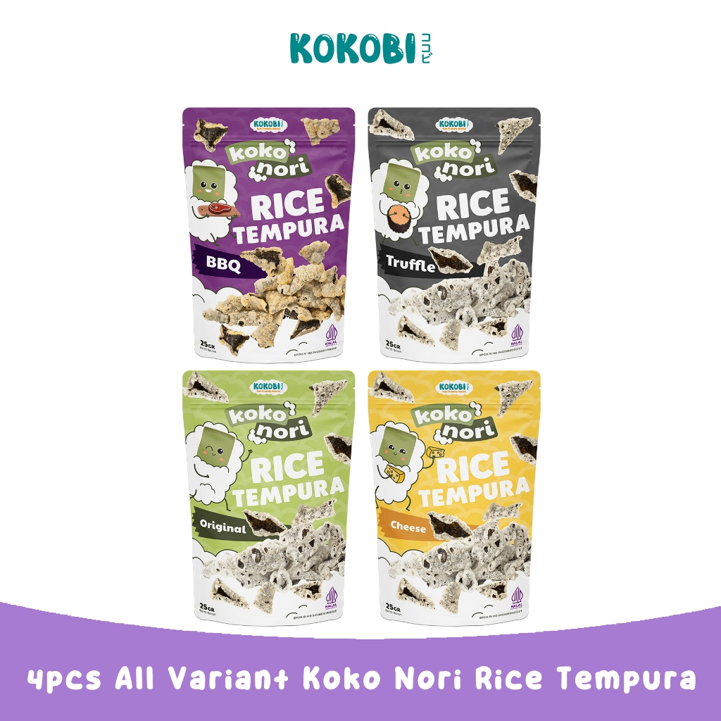 

KOKOBI Koko Nori Rice Tempura All Variant - Bundling 4pcs