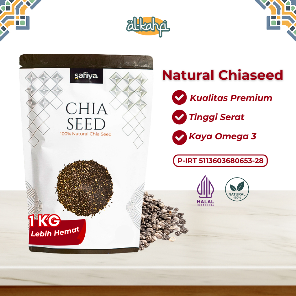 

Organic Chia Seed 1 Kg Organic Black Chia | Biji Chia Original Premium