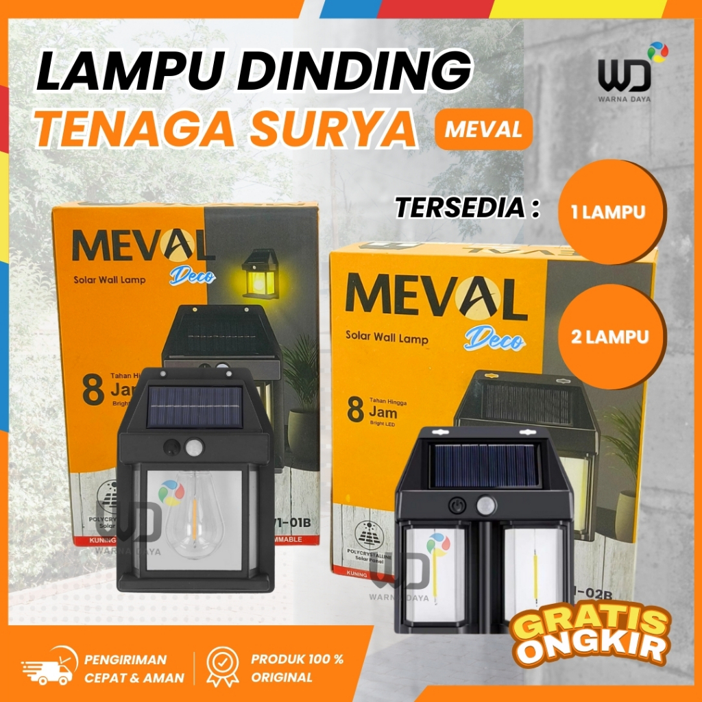 MEVAL SOLAR WALL LAMP DECO