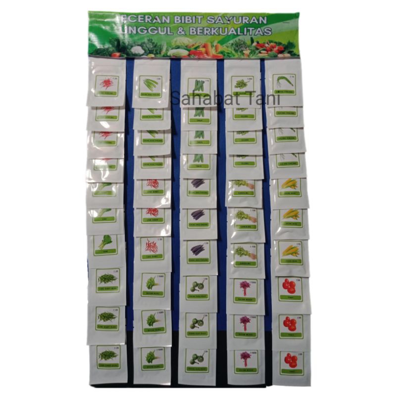 Benih Sayuran Berkualitas Isi 50 Bungkus