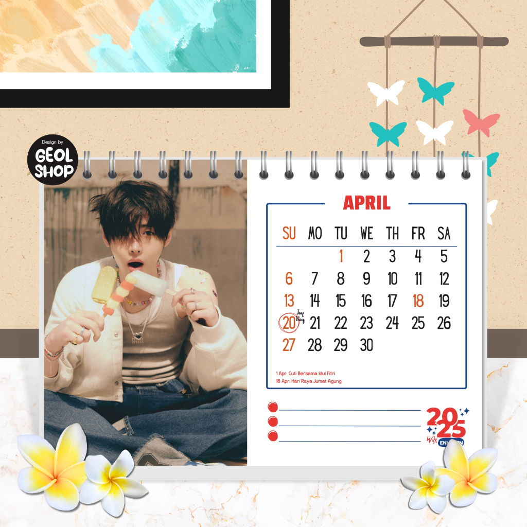 

KALENDER DUDUK KPOP 2025 NCT DREAM ENHYPEN BISA CUSTOM