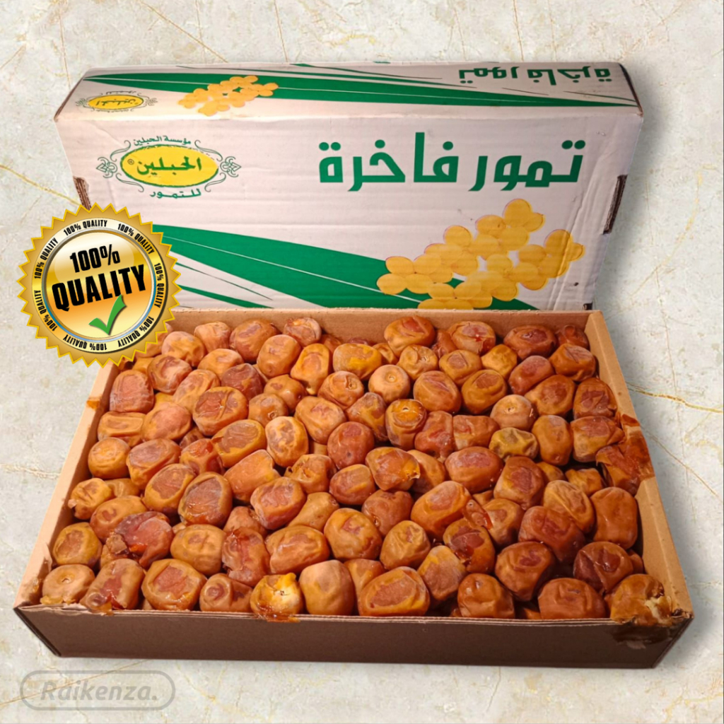 

Kurma Sukari Al Qaseem 3kg - Sukkari Al Qassim 3kg - Kemasan Box Kurma Sukari - RAIKENZA