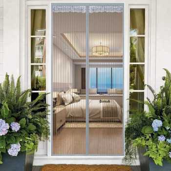 TaffHOME Tirai Pintu Anti Nyamuk Kelambu Magnetic Door Klambu Korden Magnet Jaring Anti Nyamuk- CNY-