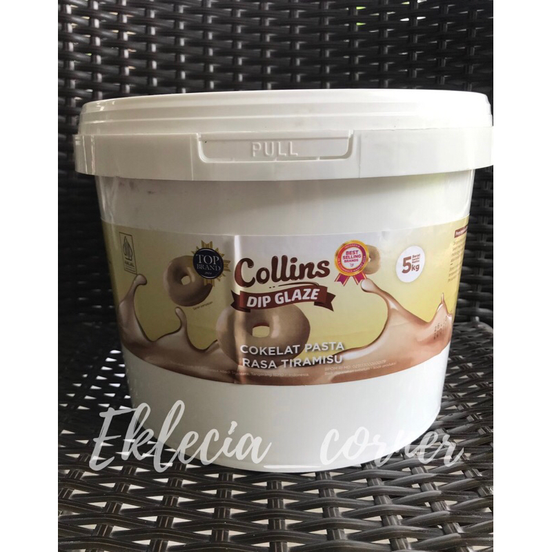 Forcysn Collins Dip Glaze 5Kg Coklat,Strawberry,Green Tea,Tiramisu,Taro,Milk,Capucino,Cheese