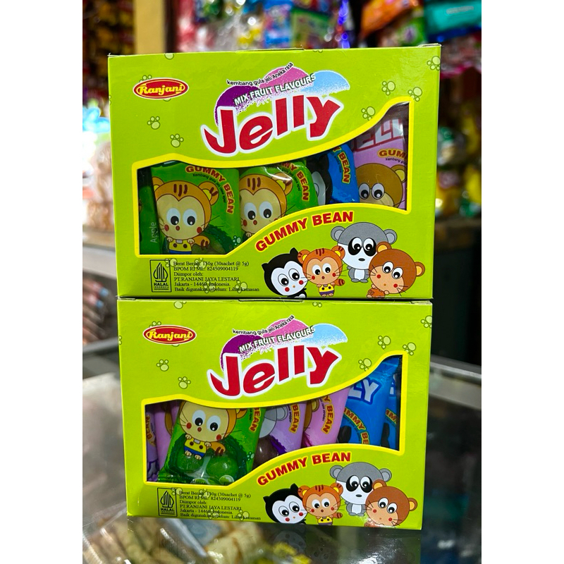 

Permen Jelly Gummy Bean Ranjani (1 Box Isi 30 Pcs ) @5g