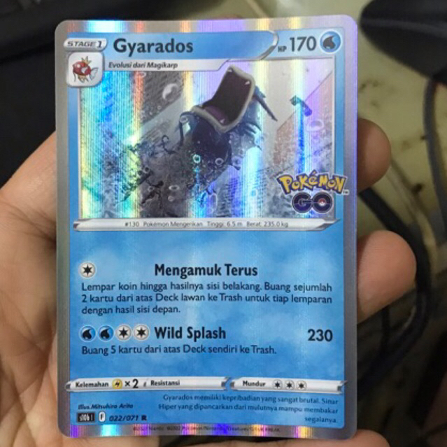 KARTU POKEMON GO GYARADOS RARE