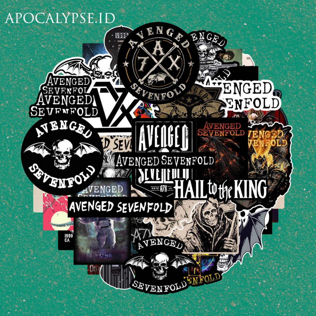 

STIKER AVENGED SEVENFOLD - STICKER PACK - VINYL ANTI AIR Stiker Helm / Laptop / aksesories