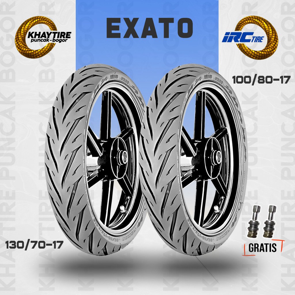 Paket Ban Motor Sport IRC EXATO NR88 100/80 - 130/70 Ring 17