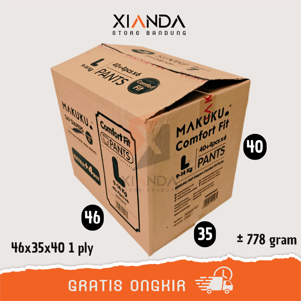 

KARDUS BEKAS 46x35x40 1 LAYER 778 GRAM | PACKING DUS PINDAHAN BOX PACKAGING KEMASAN UKURAN BESAR KECIL LEMBARAN CM CENTIMETER TEBAL TIPIS KILOAN KOTAK POLOS KUAT JUMBO GROSIR SATU DUA PLY DOUBLE LAPIS KARTON KIRIM BARANG MURAH TERJANGKAU