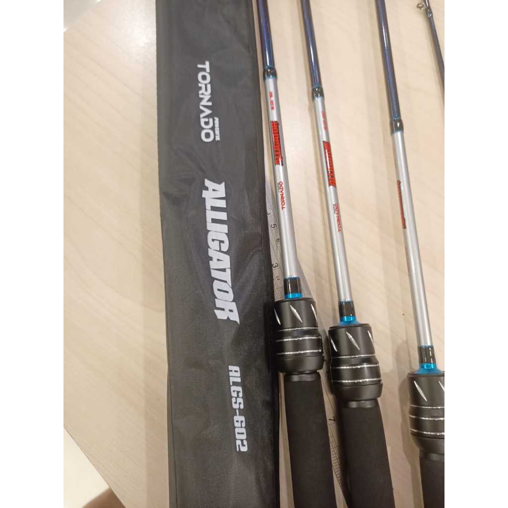 TORNADO Joran Pancing Spining ALIGATOR 180 - 210cm Hi-Modulus Carbon Joran Pancing Kolam dan Casting