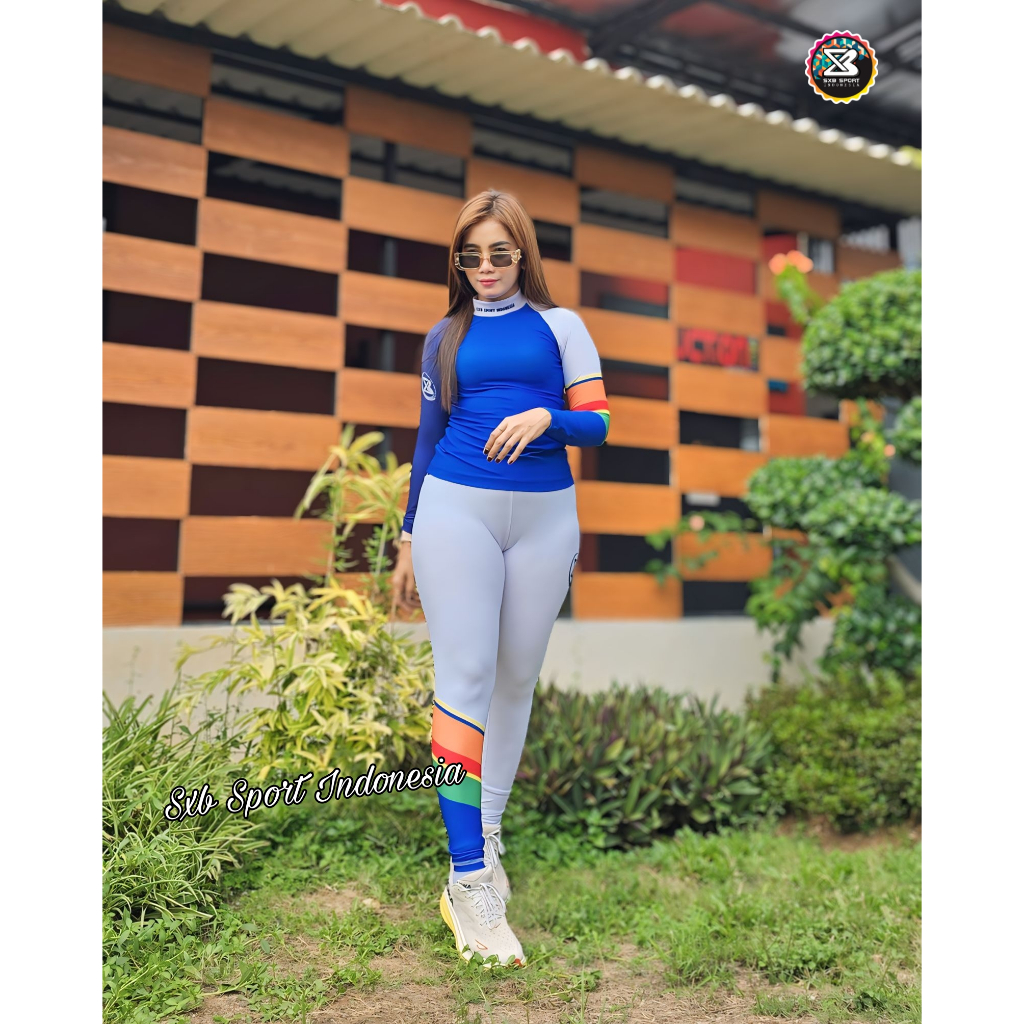 SXB SPORT DECAY LONGSLEEVE AND LEGGING Baju Senam Murah, Pakaian Olahraga Wanita