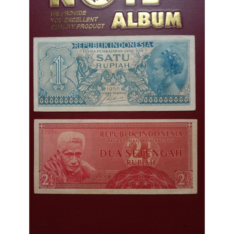 1 & 2 1/2 Rupiah Seri Suku Bangsa 1956