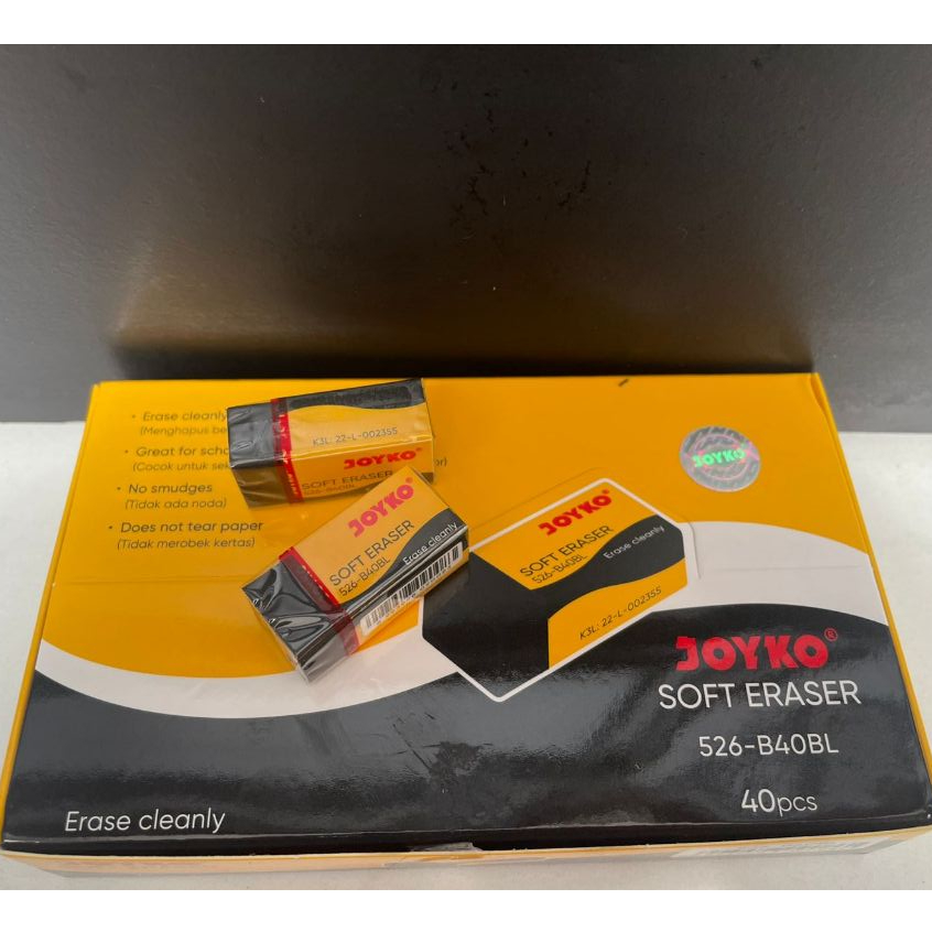 

{satuan} Penghapus Pensil Joyko B40 BL HITAM Kecil / Stip Kecil B40 Hitam - Per Pcs