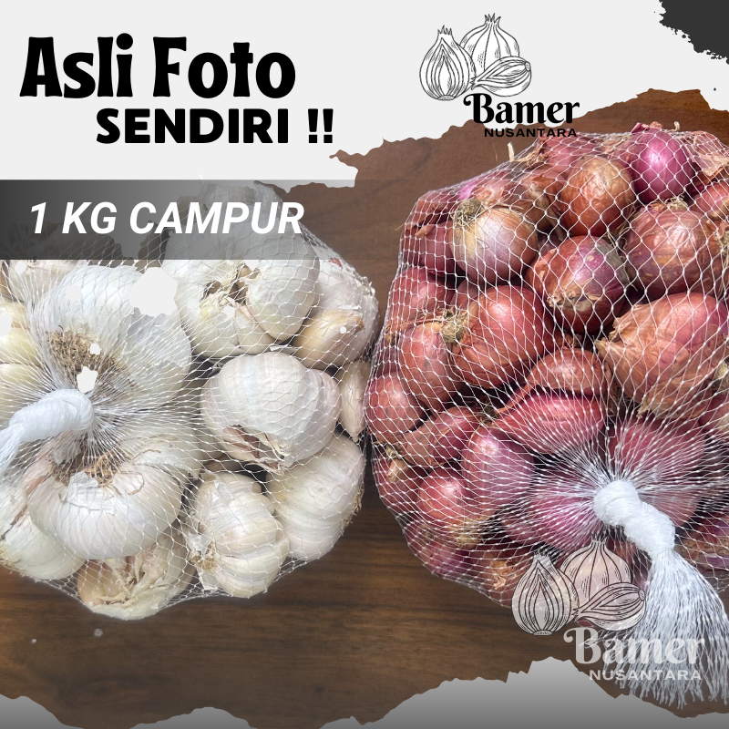 

Bawang Merah Campur Bawang Putih 500 Gram 1/2 KG Kering Bamer Baput Jawa Timur Probolinggo Nganjuk Kering Kualitas Super Jumbo Sedang Campuran Premium 1 KG Murah Kediri Gratis Ongkir Lokal Kating Sinco Honan