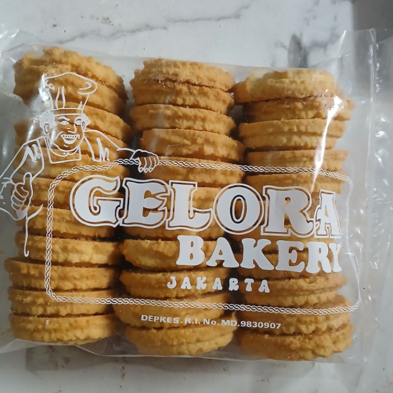 

vanilla Ring butter cookies Gelora 500 Gr Psr Jatinegara
