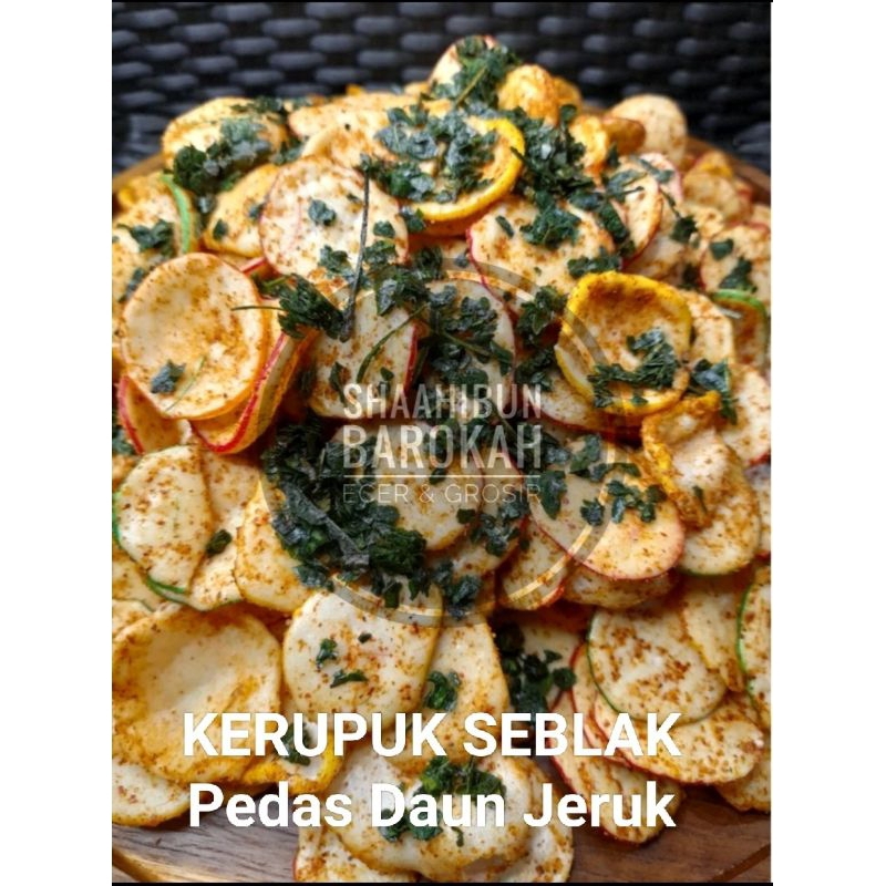 

Kerupuk Seblak Pedas Daun Jeruk 250 gram