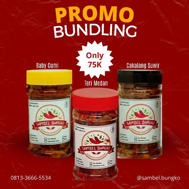 

PROMO BUNDLING 3 VARIAN SAMBEL BUNGKO