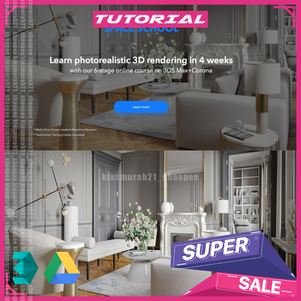 3Ds Max - Space School - Photoreal Renders in 3dsMax & Corona 3Ds Max Tutorial
