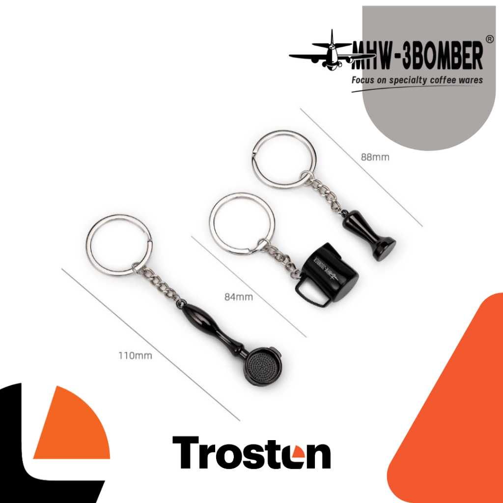 Trosten x MHW-3BOMBER Key Chain 5.0 - Gantungan Kunci MHW-3Bomber - Souvenir Gifts Coffee