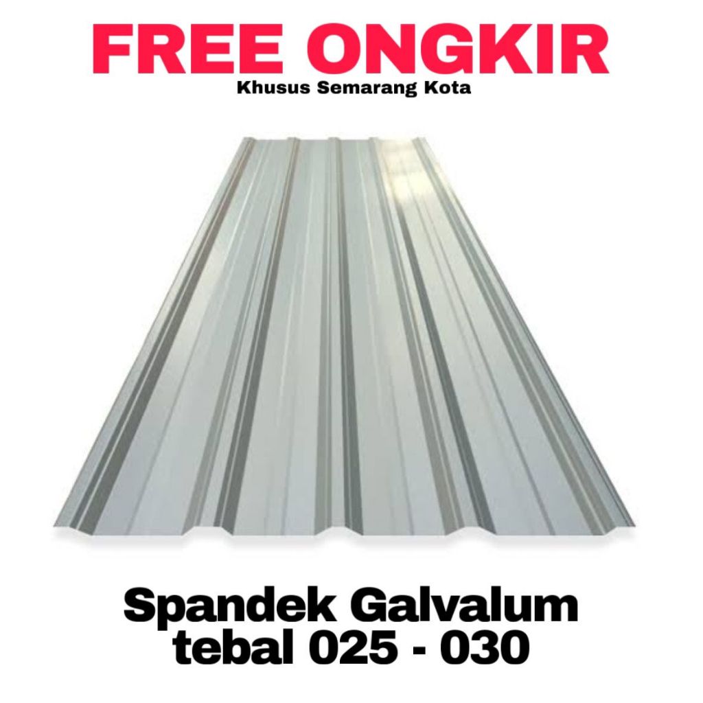 Spandek Galvalum Tebal 0,25mm Standar Merk bukit