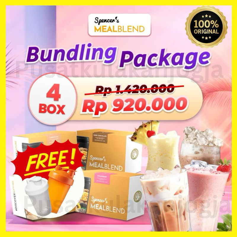 

HEMAT 4 BOX Spencer's Mealblend Sarapan Sehat Multigrain Solusi Langsing