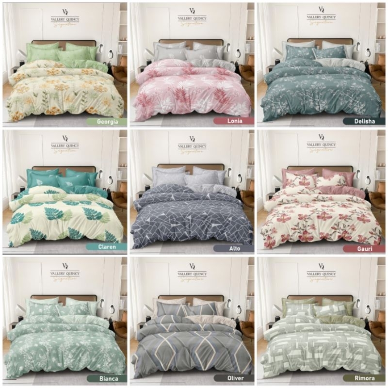 bedcover vallery quincy 180x200 / bedcover vallery quincy 180x200 tinggi kasur 40cm