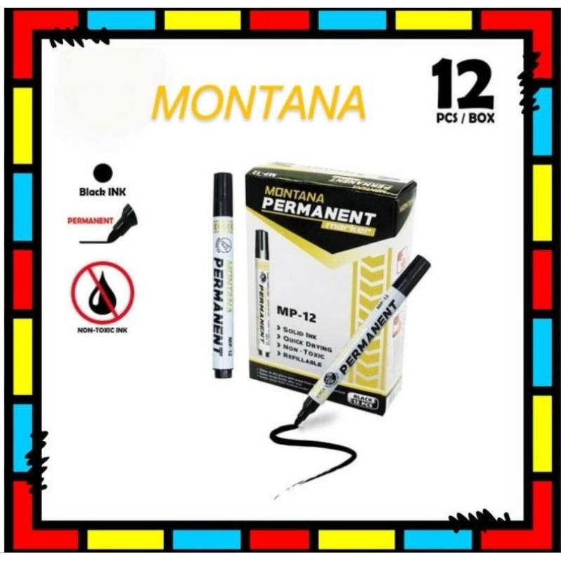 

Spidol Hitam Montana Permanent Satuan