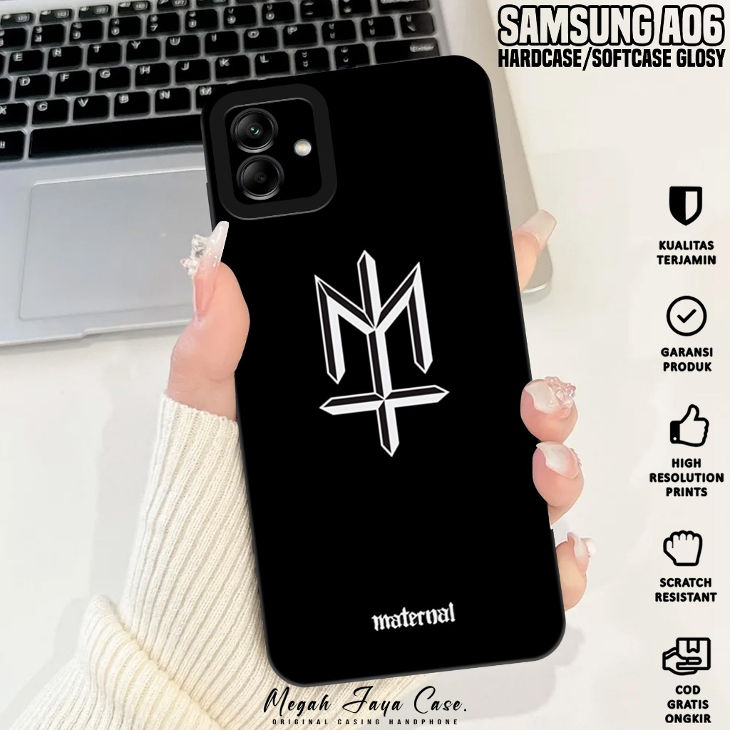 Softcase Hp Samsung A06 - Casing Samsung A06 Motif MTRNL - Case Hp Samsung A06 - Softcase Pro Camera