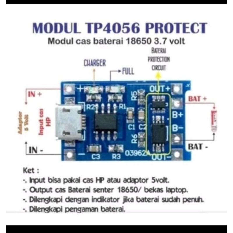 modul cas batre lithium batre polimer