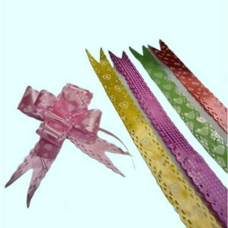 

pita serut / pita tarik motif renda 30mm isi 10 pcs