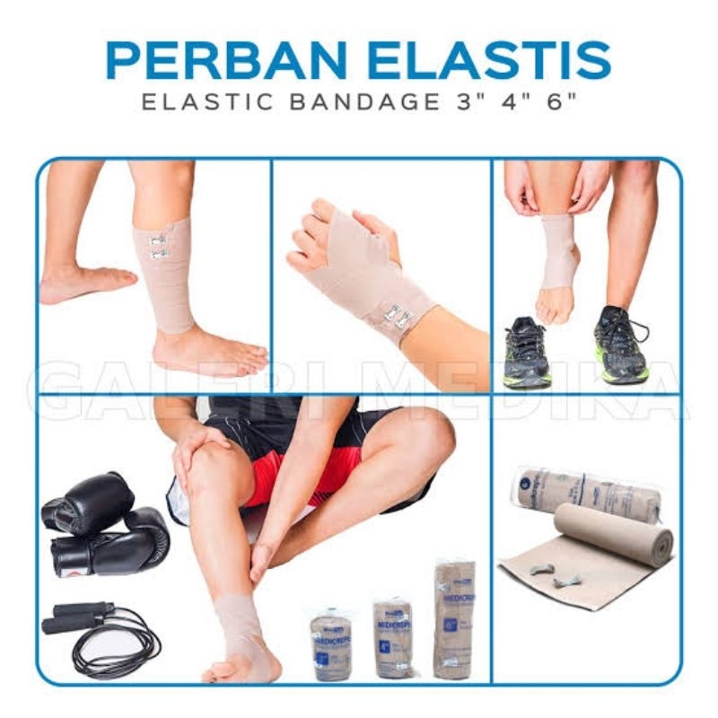 Perban Elastis Cedera / Medicrepe Perban Elastic / Elastic Bandage