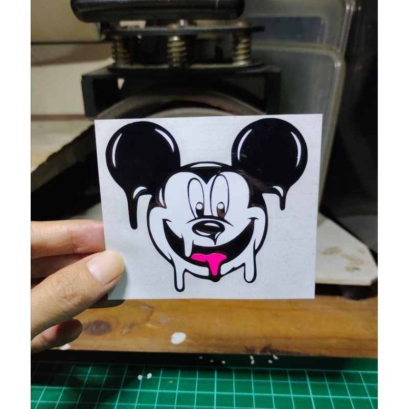 

stiker cutting Mickey mouse lumer sticker keren