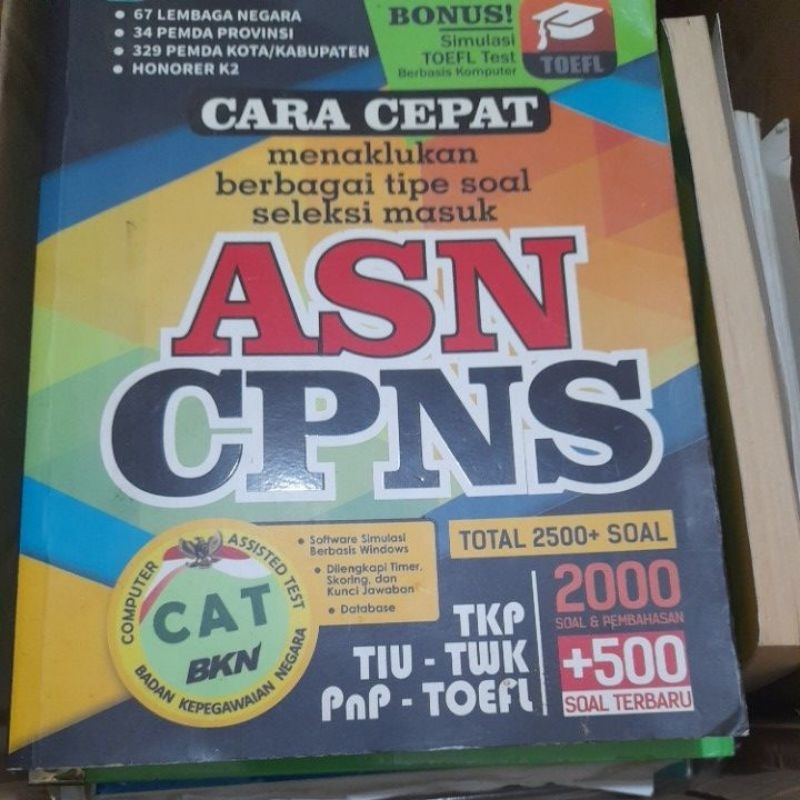 Buku soal latihan CPNS