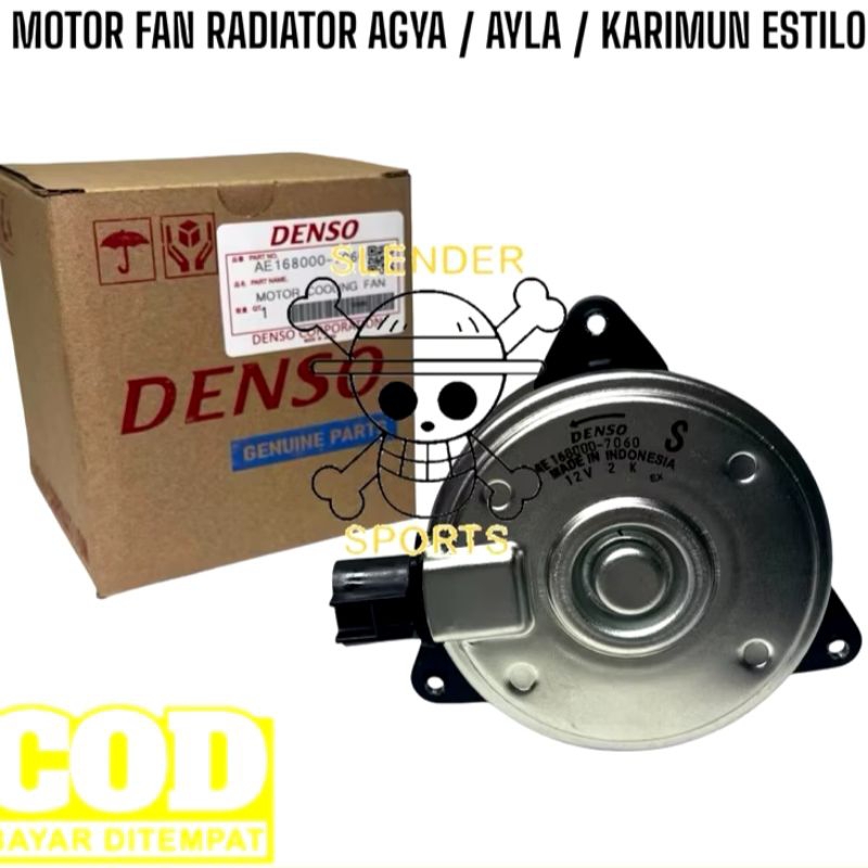 MOTOR FAN AGYA - MOTOR FAN RADIATOR AGYA AYLA - MOTOR FAN KIPAS RADIATOR AGYA 168000-7060