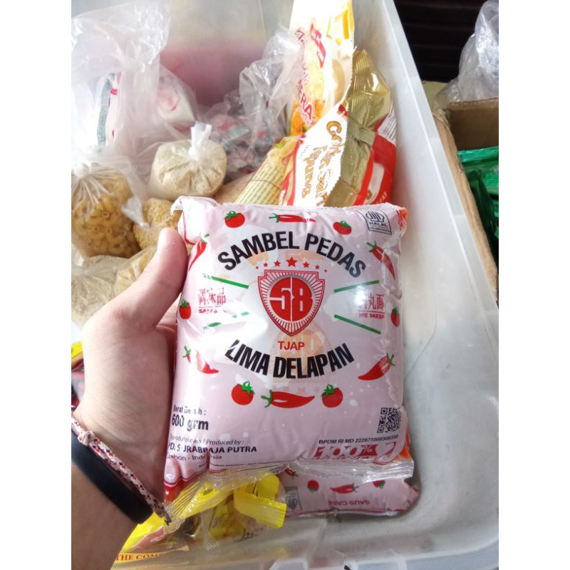 

saus cabe atau sambal cabe cap lima delapan 600gr