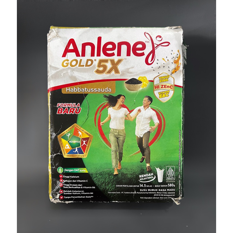 

Anlene Gold 5X Habbatussauda Susu Bubuk Dewasa Madu 580g - Nutrisi Tinggi Kalsium Untuk Tulang, Sendi, dan Otot