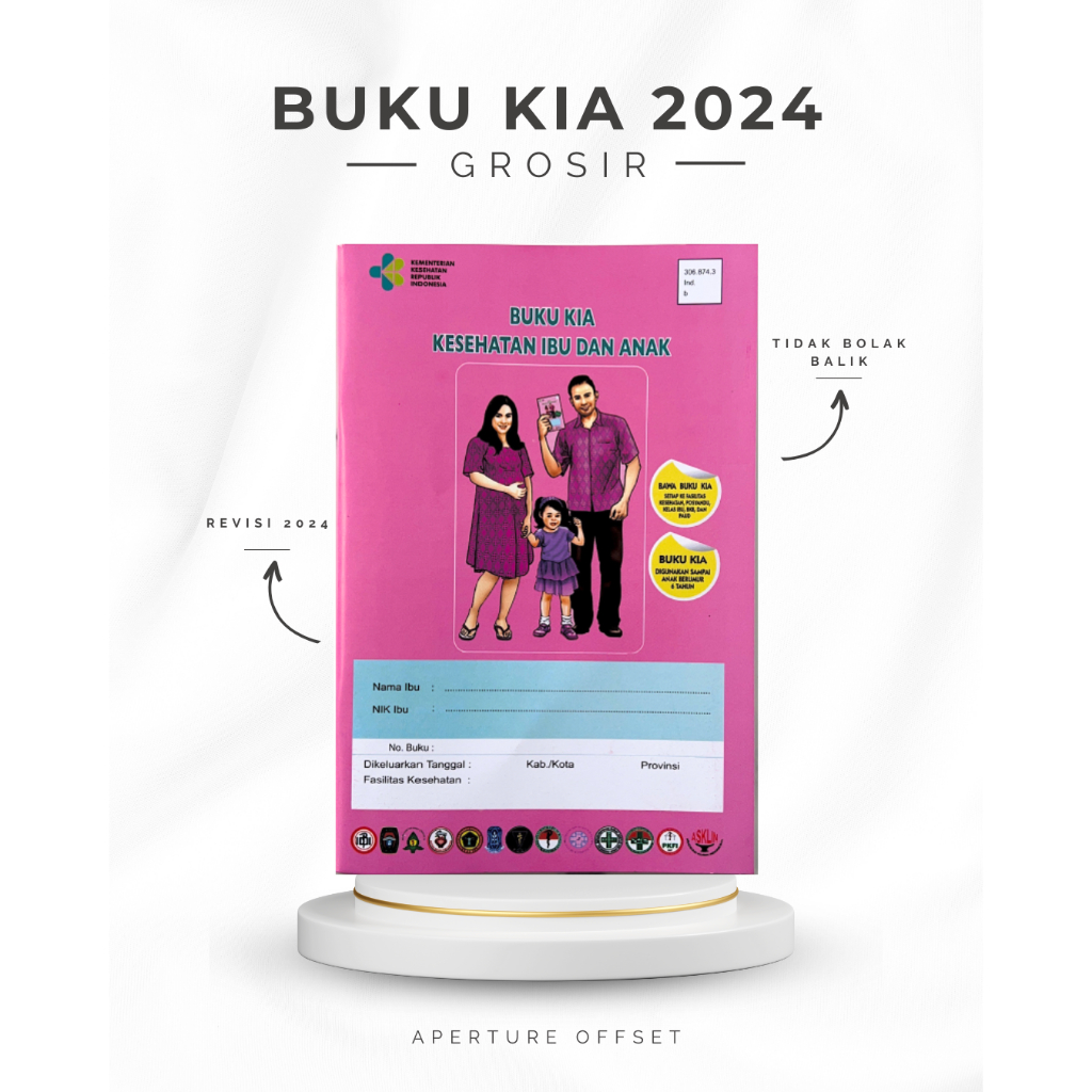 Buku KIA 2024 Buku Pink Ibu Hamil Anak Cetakan Terbaru