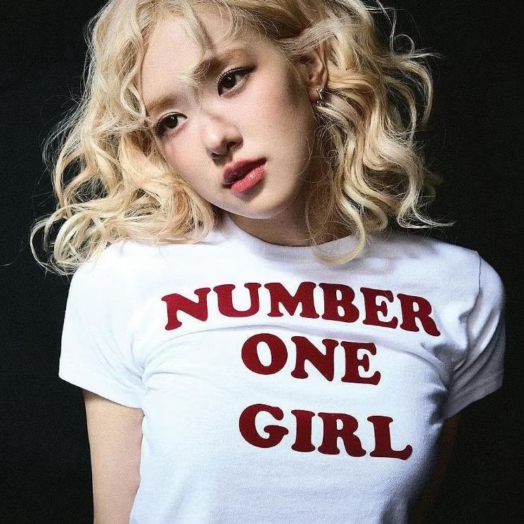 [NEW] NUMBER ONE GIRL SHIRT & CROP TOP | ROSE BLACKPINK NUMBER ONE GIRL | KAOS & CROP TOP NUMBER ONE