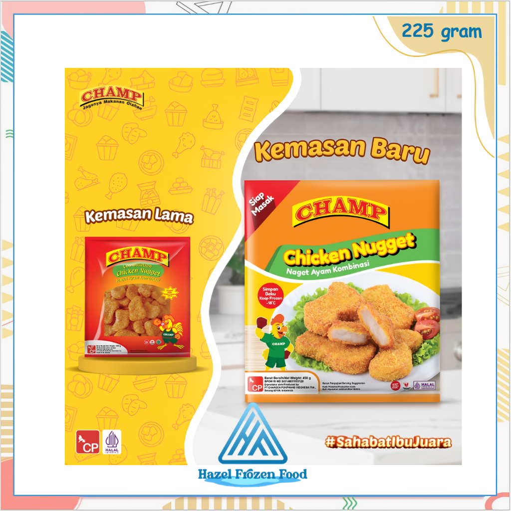 

Champ Naget Ayam 225 g Frozen Food Karawang
