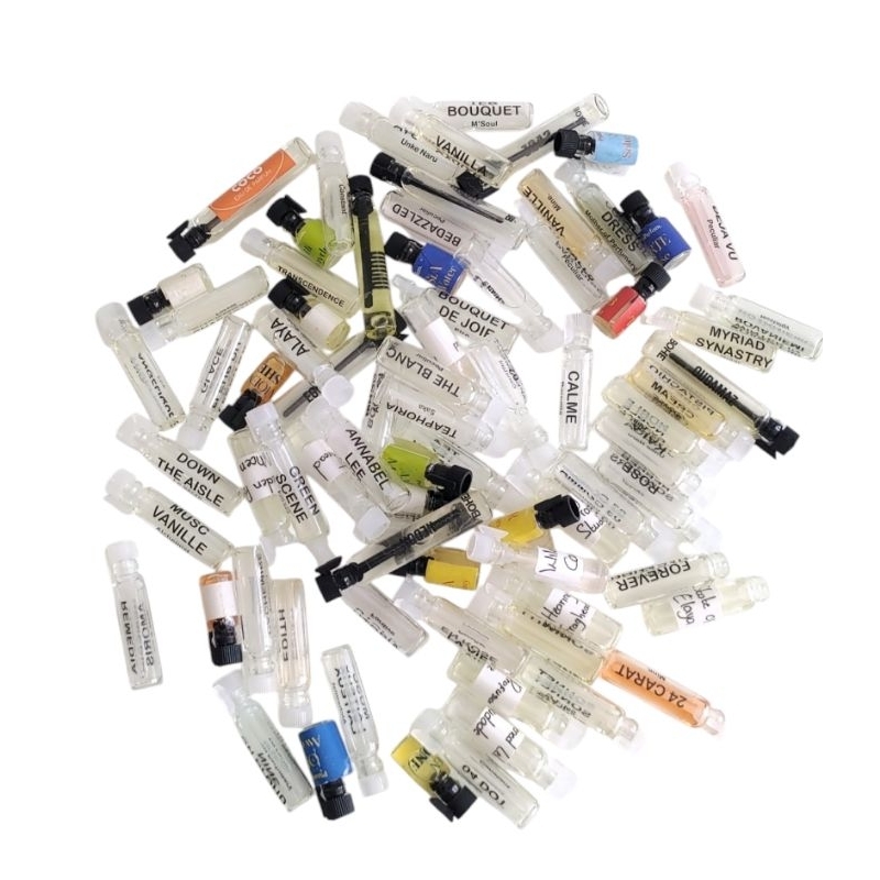 PRELOVED | vial share in jar kemasam travel decant saffco hmns amthra constant forsol alchemist pecu