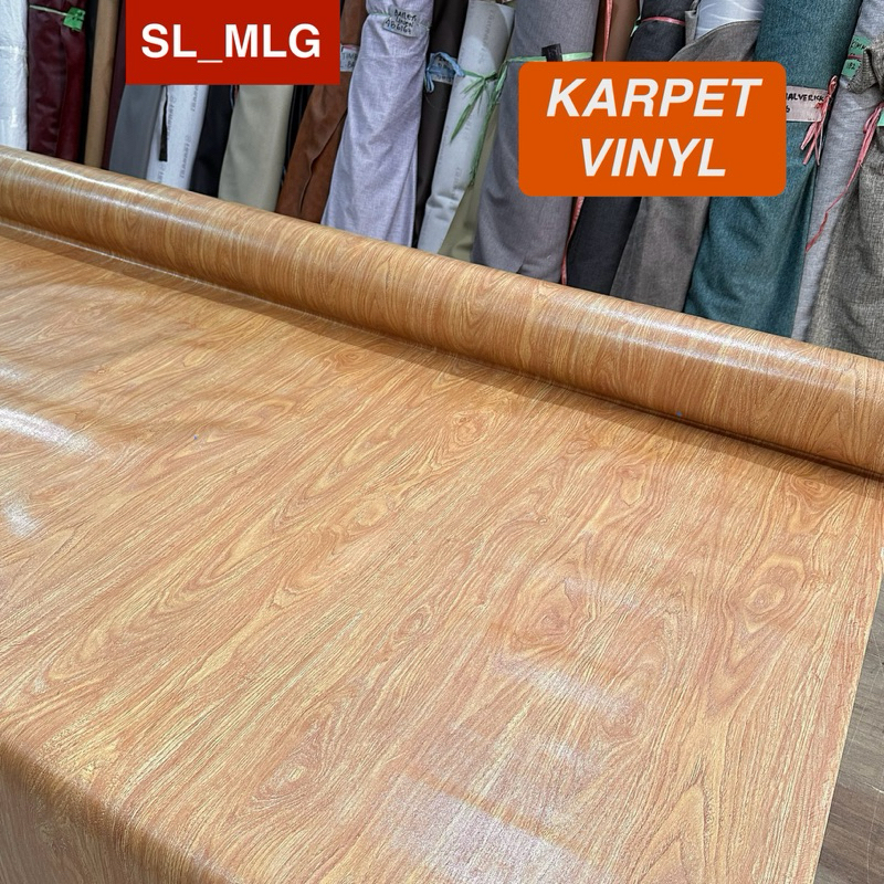 Karpet Vinyl Lantai Kayu Marmer Meteran Alas Lantai