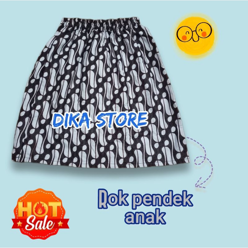 rok pendek anak//rok batik motif parang//rok harian